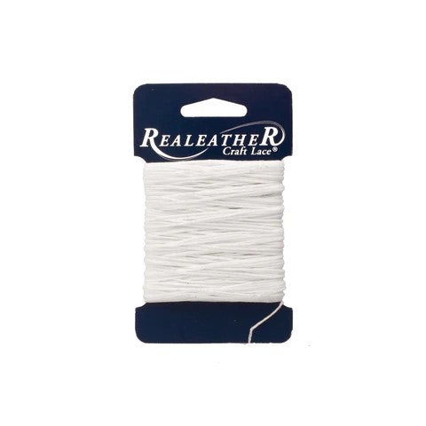 WHITE WAXED THREAD 25YD